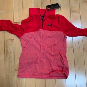 Boys red zip up long sleeve